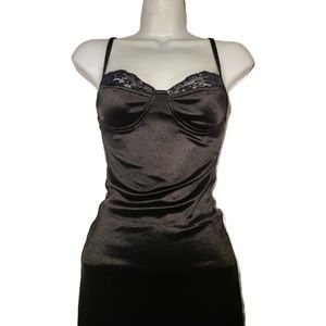 Nylon black mini dress in xs